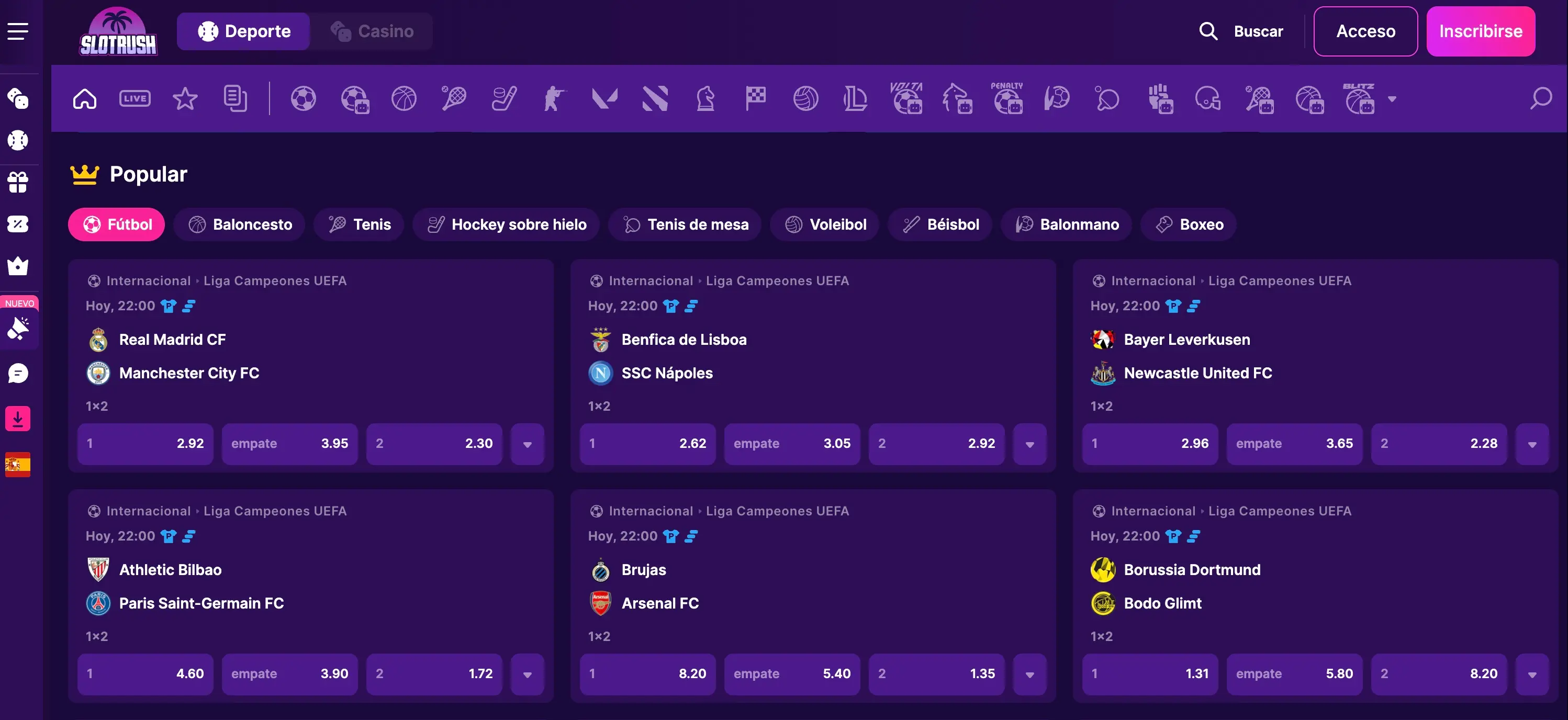 Casas de apuestas - SlotRush