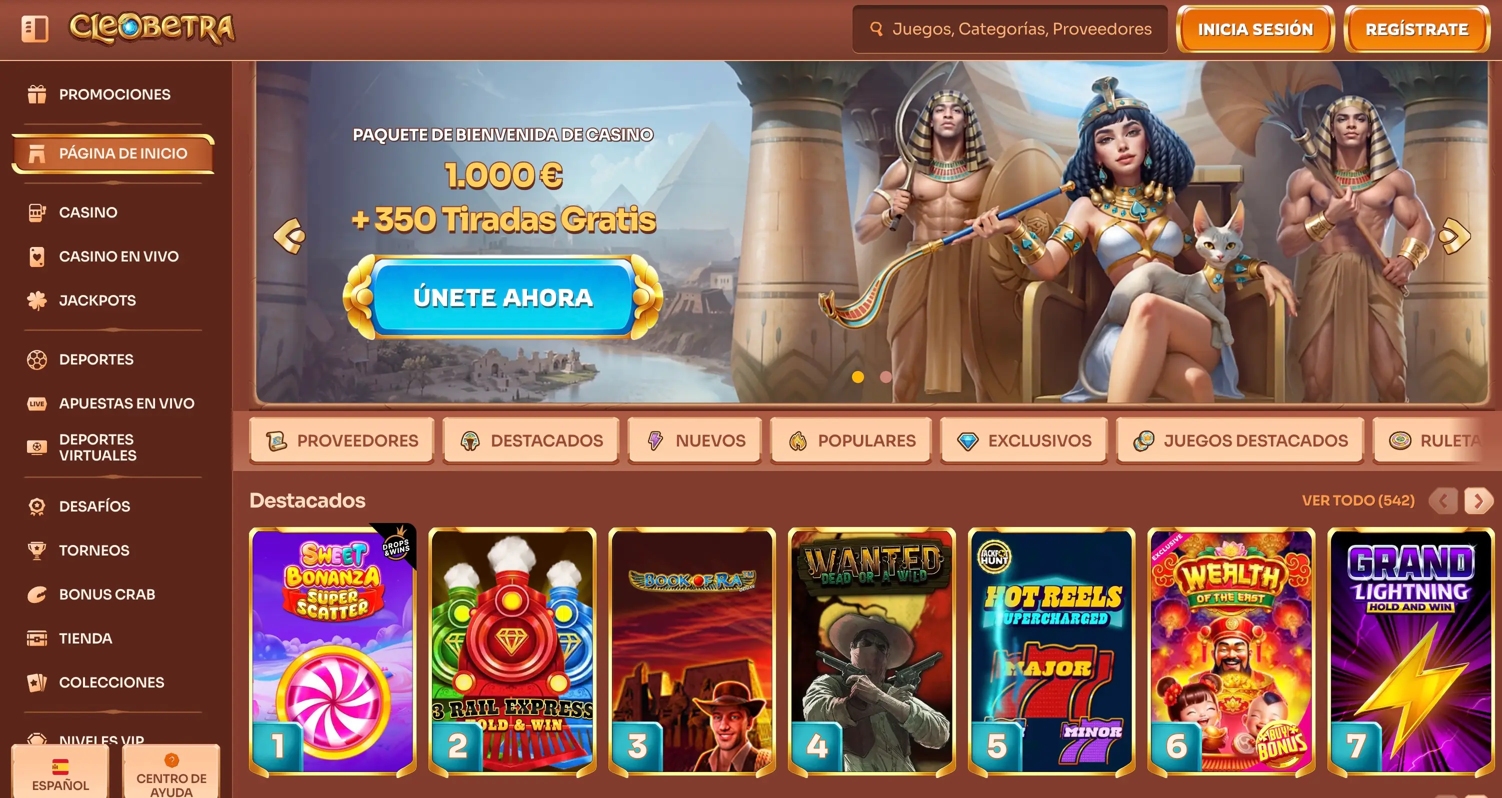 Casinos online nuevos - Cleobetra