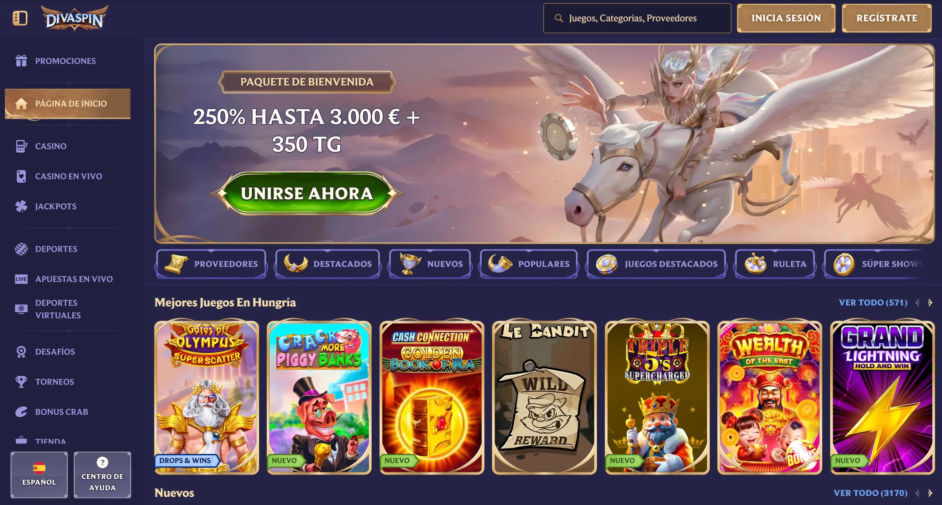 Nuevo casino online - DivaSpin