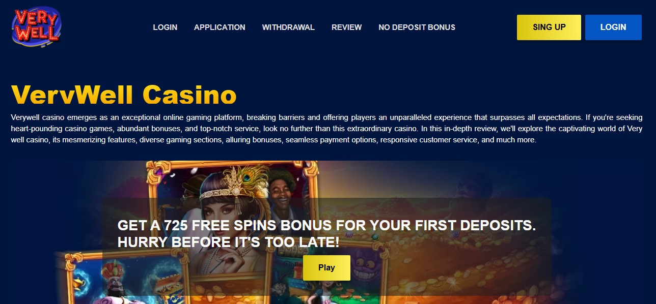 Verywell casino free spins