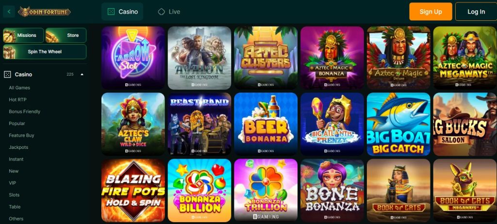 Odin Fortune Casino Games