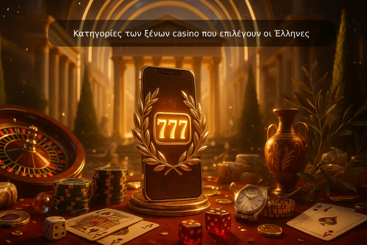 Κατηγορίες των ξένων casino που επιλέγουν οι Έλληνες