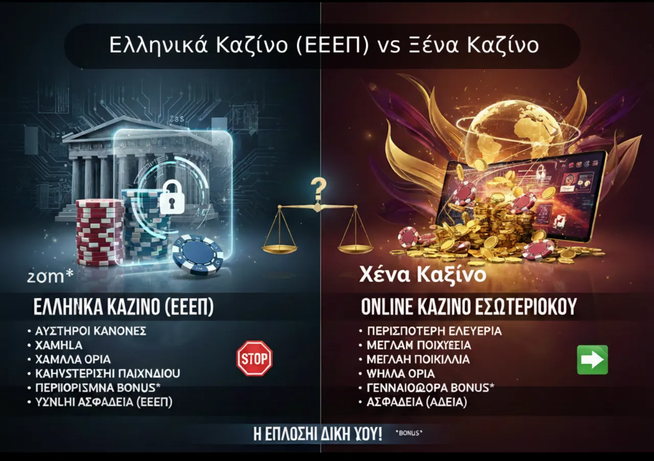 Ελληνικά Καζίνο vs Ξένα Καζίνο