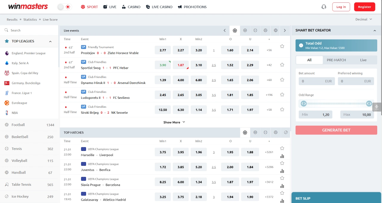 Winmasters - casino με μπόνους χωρίς κατάθεση Winmasters - casino με μπόνους χωρίς κατάθεση