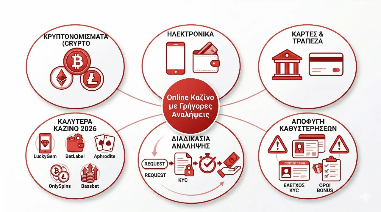 Online Καζίνο με Γρήγορες Αναλήψεις