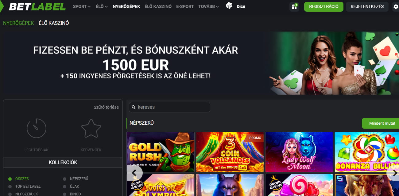Legális magyar online kaszinó - BetLabel
