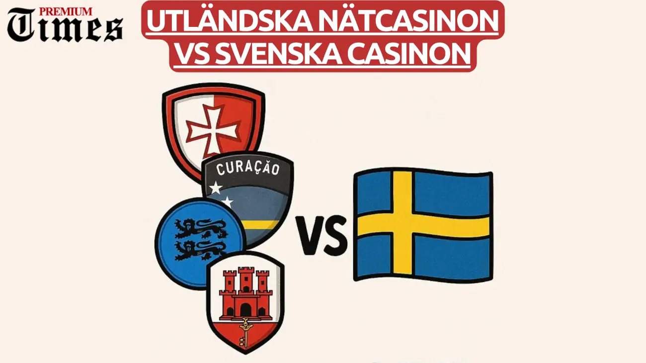 UtlÀndska nÀtcasinon VS Svenska casinon UtlÀndska nÀtcasinon VS Svenska casinon