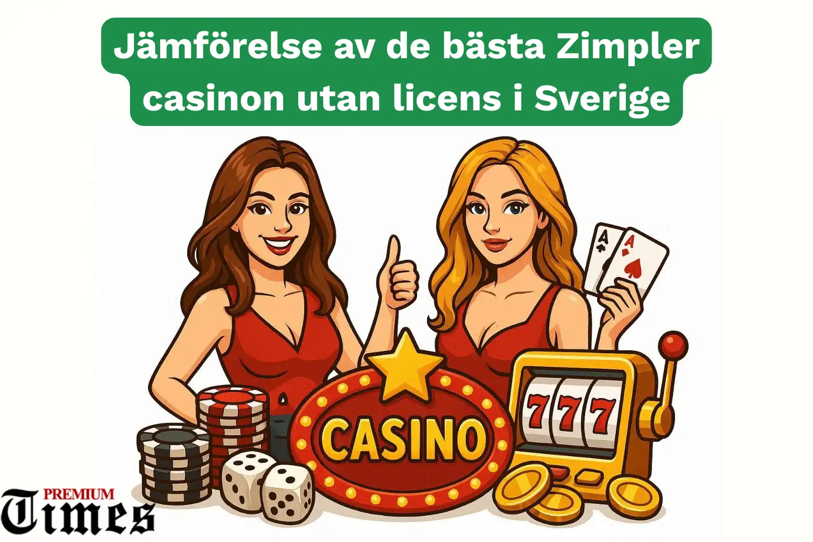 Jämförelse av de bästa Zimpler casinon utan licens i Sverige