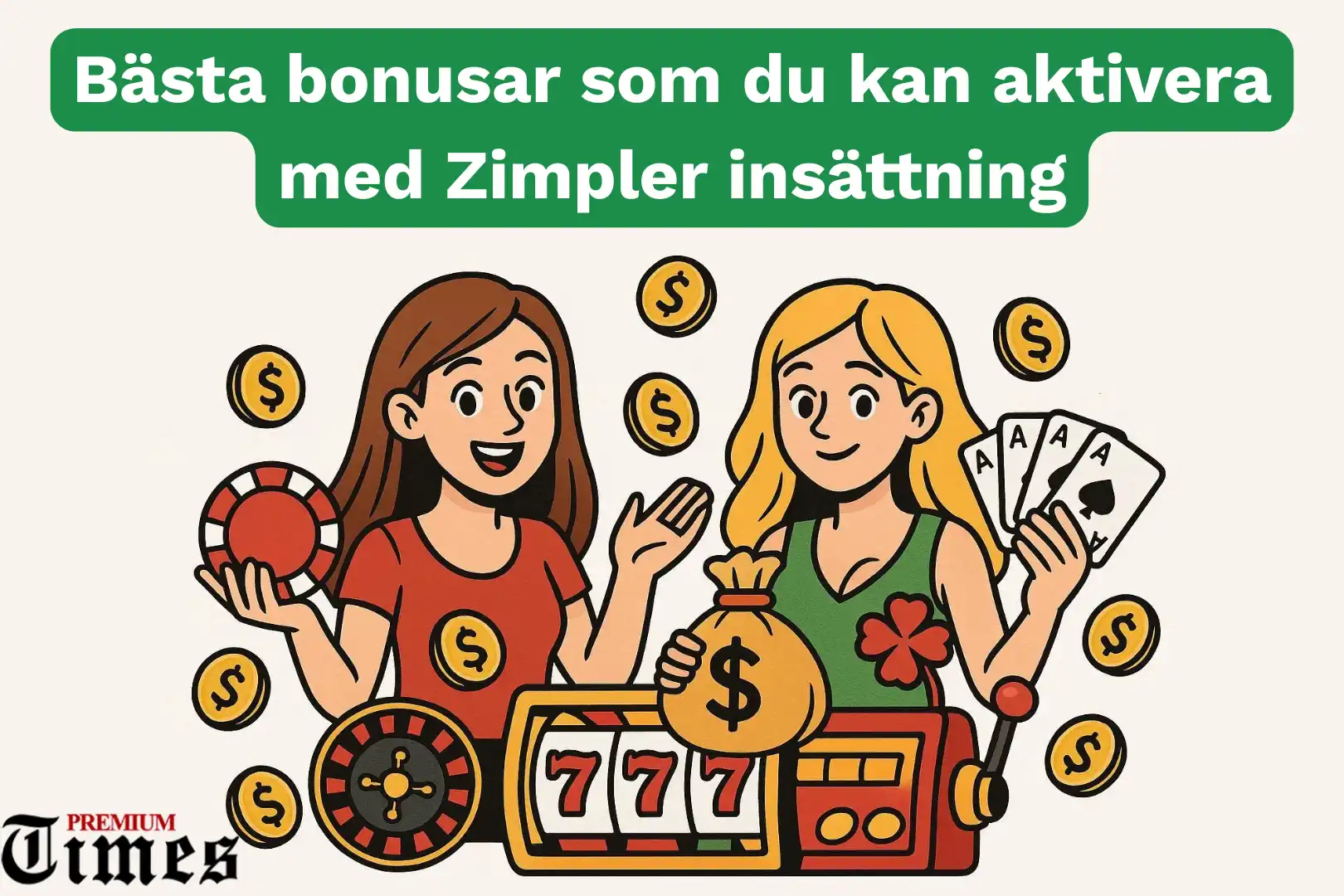Bästa bonusar som du kan aktivera med Zimpler insättning