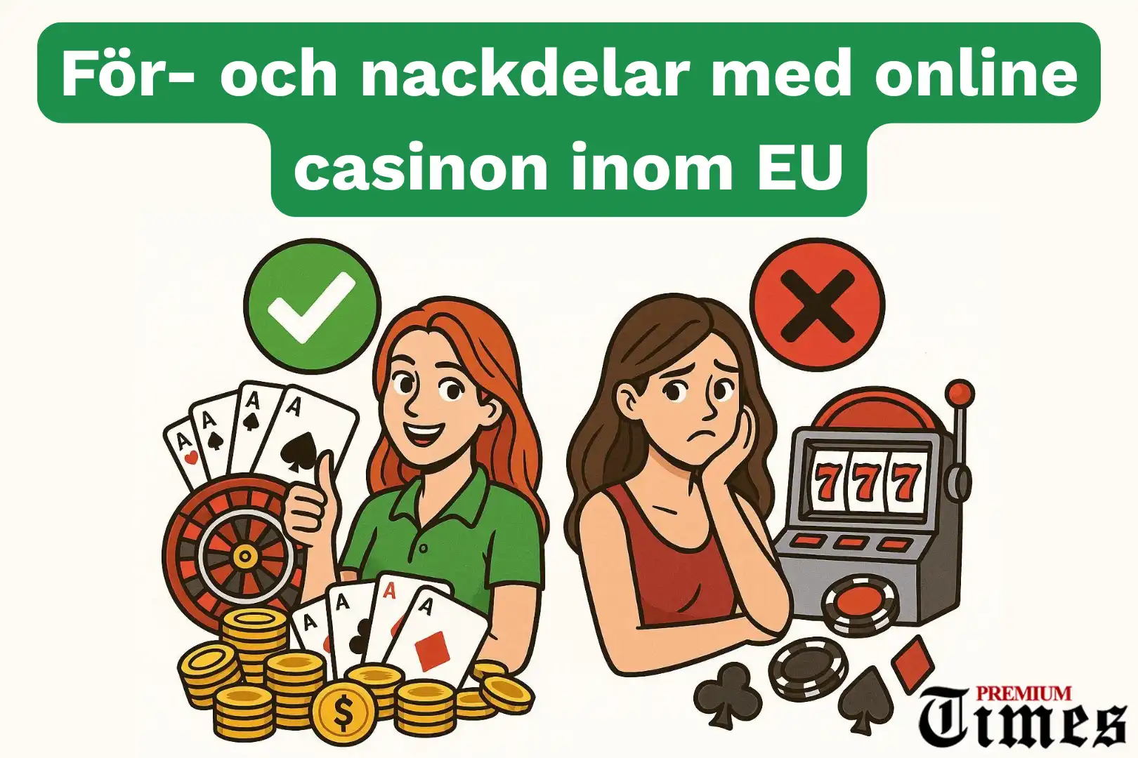 För- och nackdelar med onlinecasinon inom EU