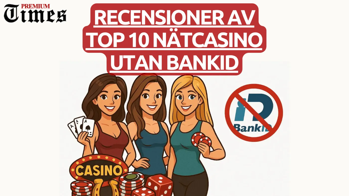 Recensioner av top 10 nätcasino utan BankID