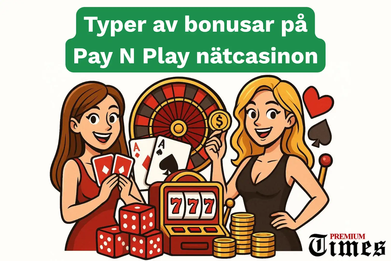 Typer av bonusar på Pay N Play nätcasinon