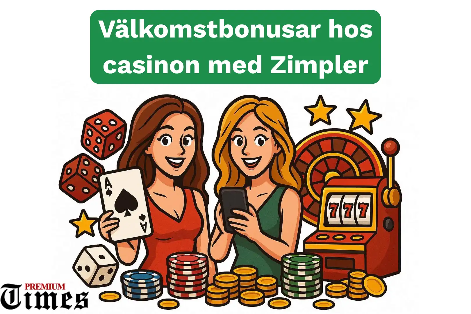 Välkomstbonusar hos casinon med Zimpler