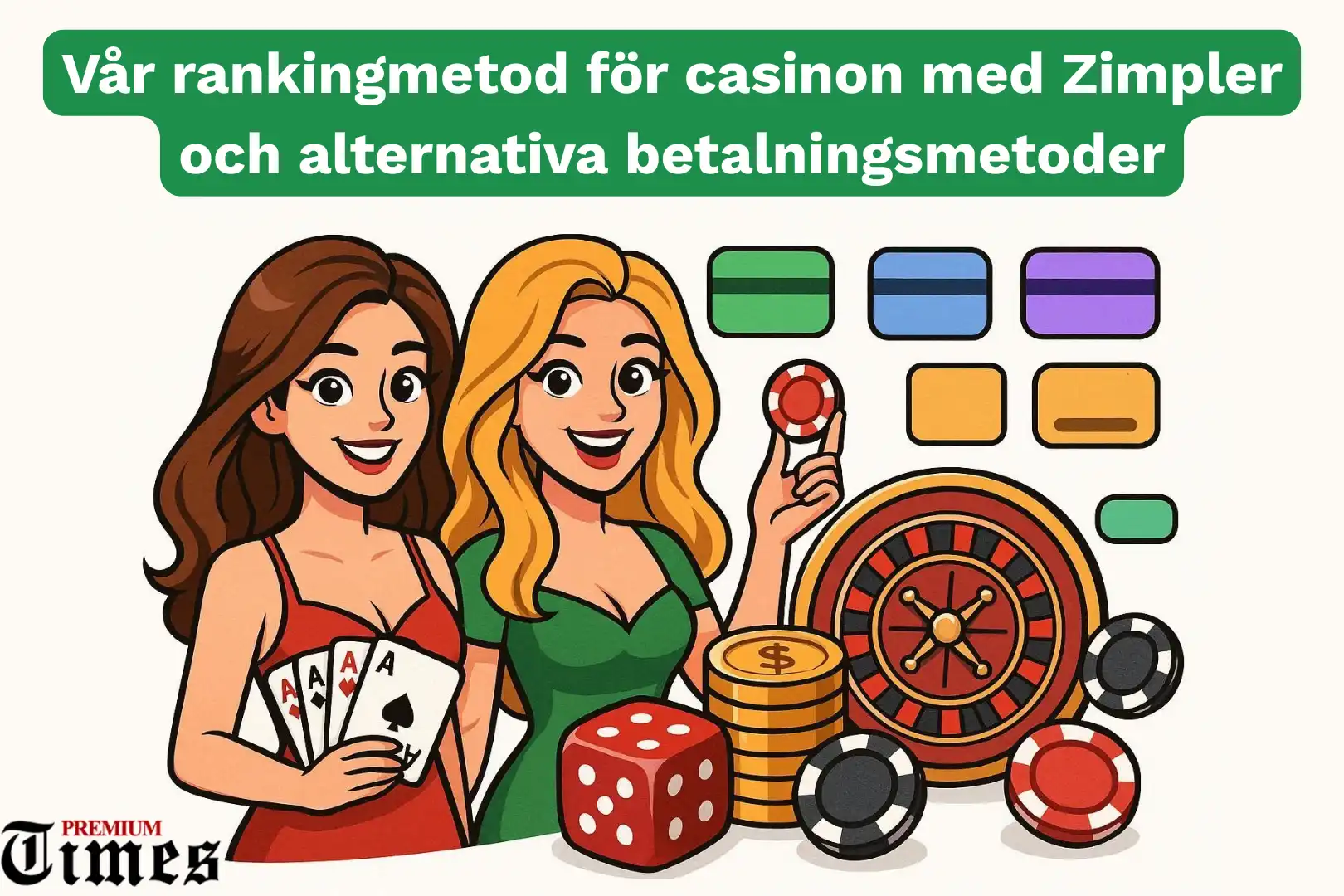 Vår rankingmetod för casinon med Zimpler och alternativa betalningsmetoder