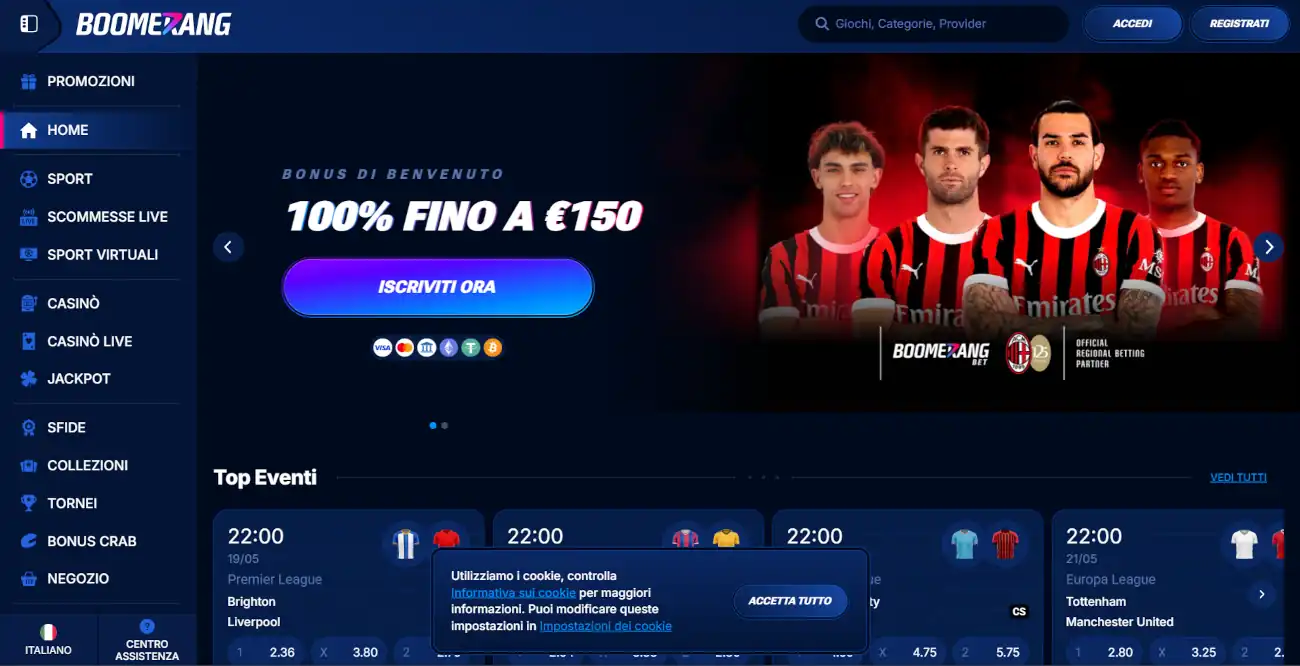 Migliori Siti Scommesse Stranieri - Boomerang