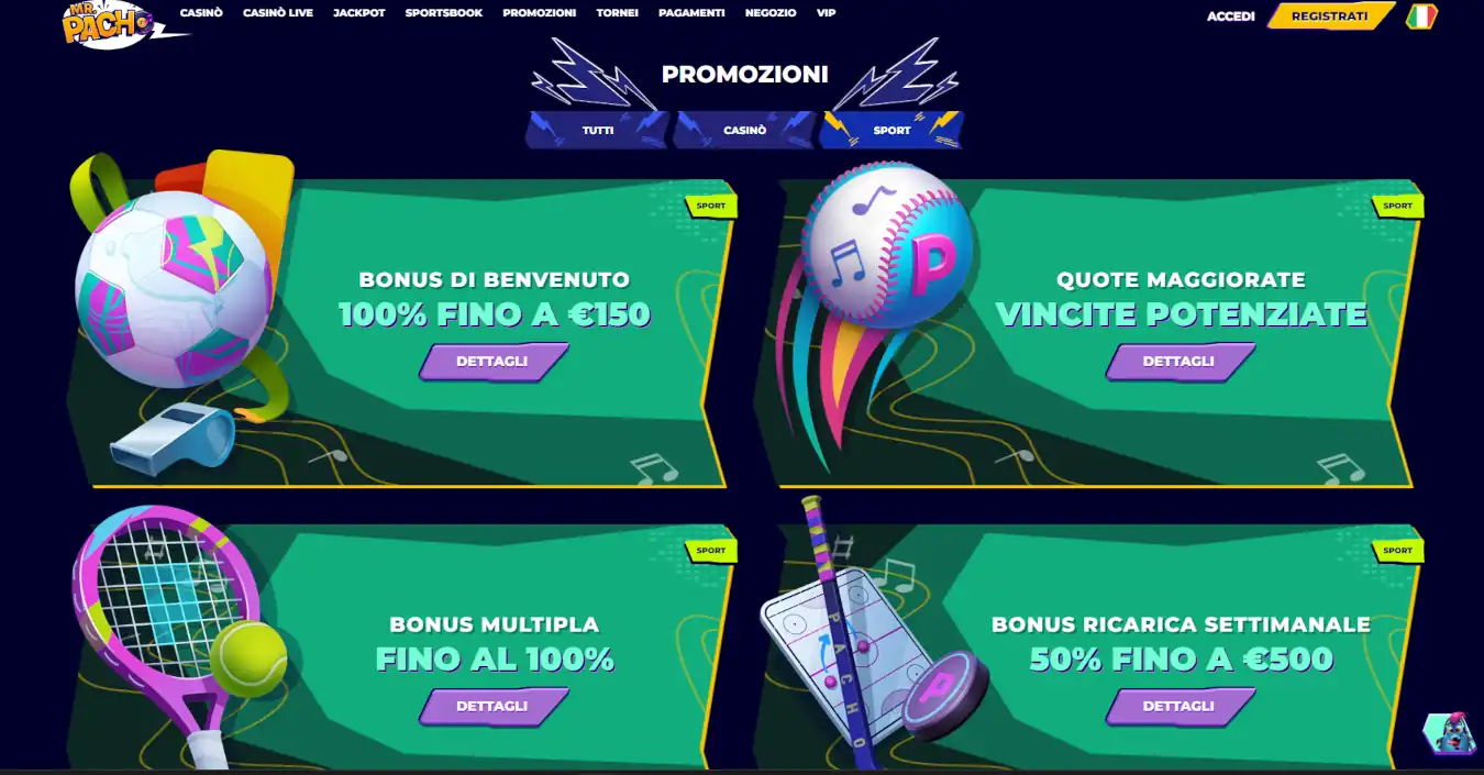 Mr. Pacho bookmaker non AAMS