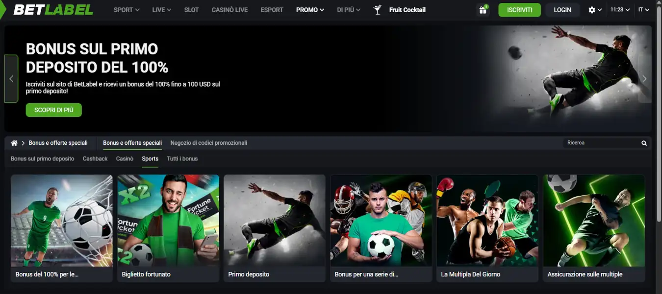 BetLabel sito di scommesse online senza limiti