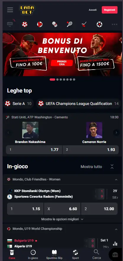 siti scommesse senza limiti - LamaBet