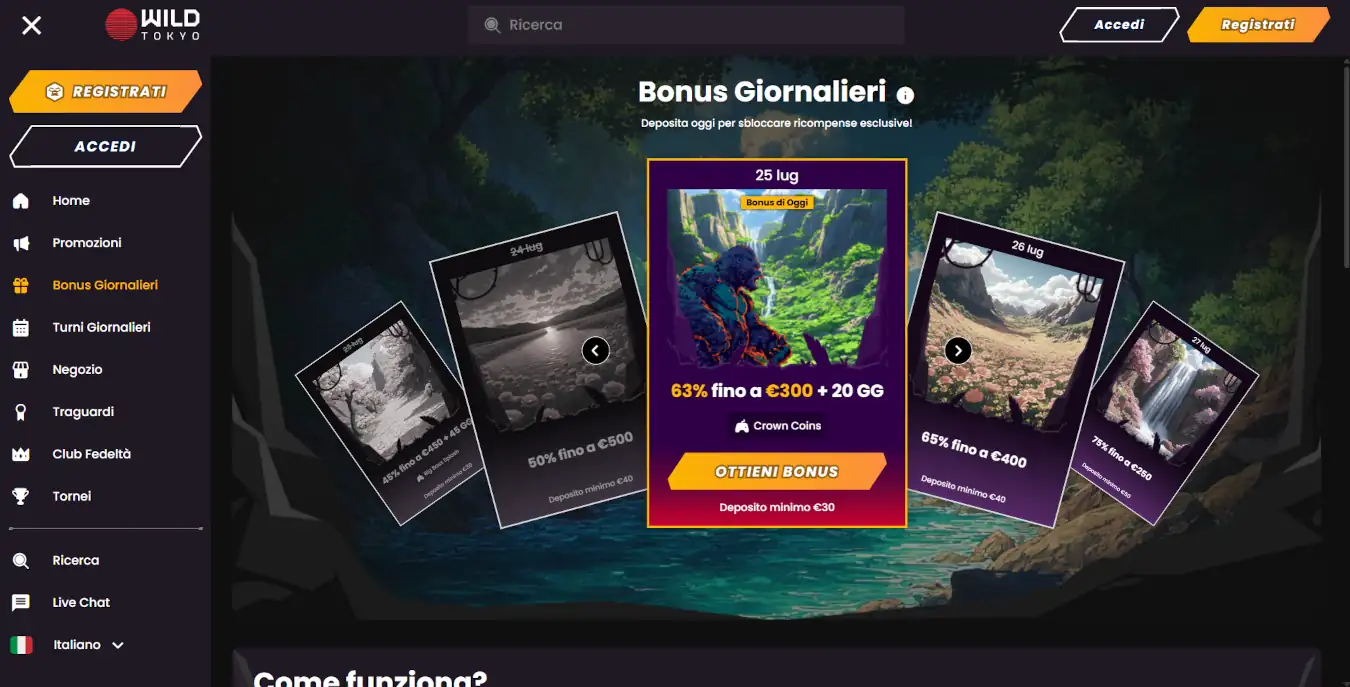 Wild Tokyo casino online senza codice fiscale