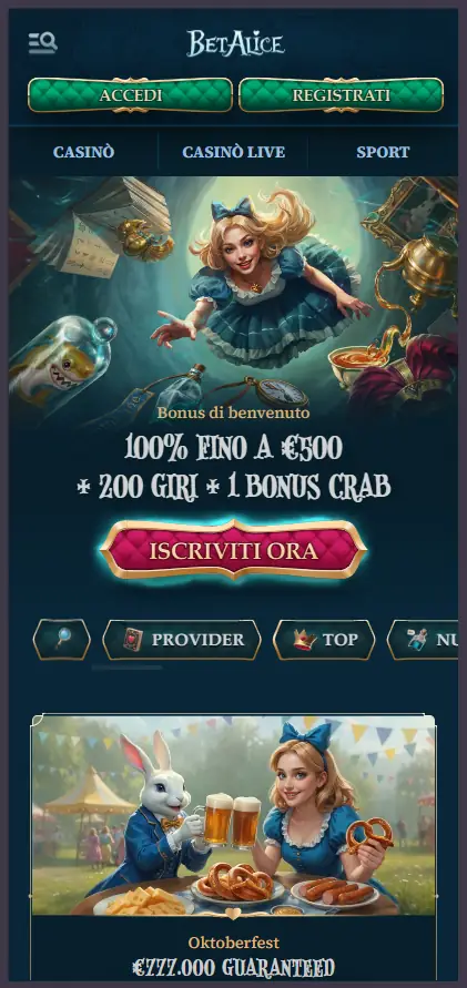 BetAlice casinò non AAMS