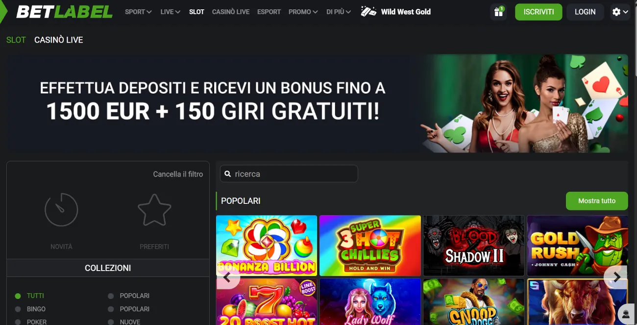 migliori casino non AAMS - BetLabel