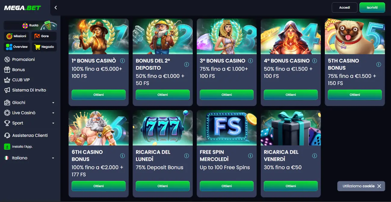 casino sicuri non AAMS - Megabet