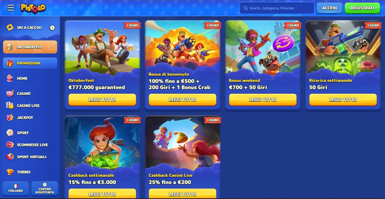 Pistolo casinò online non AAMS