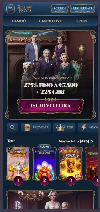 siti casino non AAMS - RichRoyal