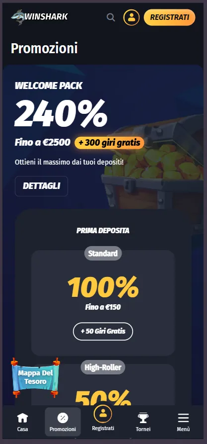 casino non aams sicuri Winshark