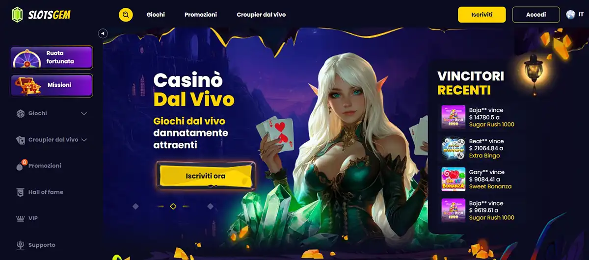 SlotsGem Casino online di Malta