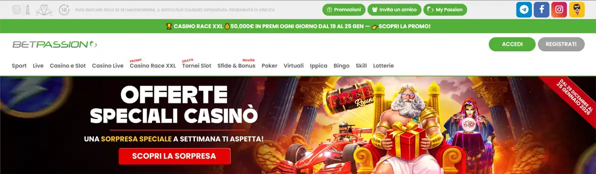 nuovi casino in Italia - Betpassion