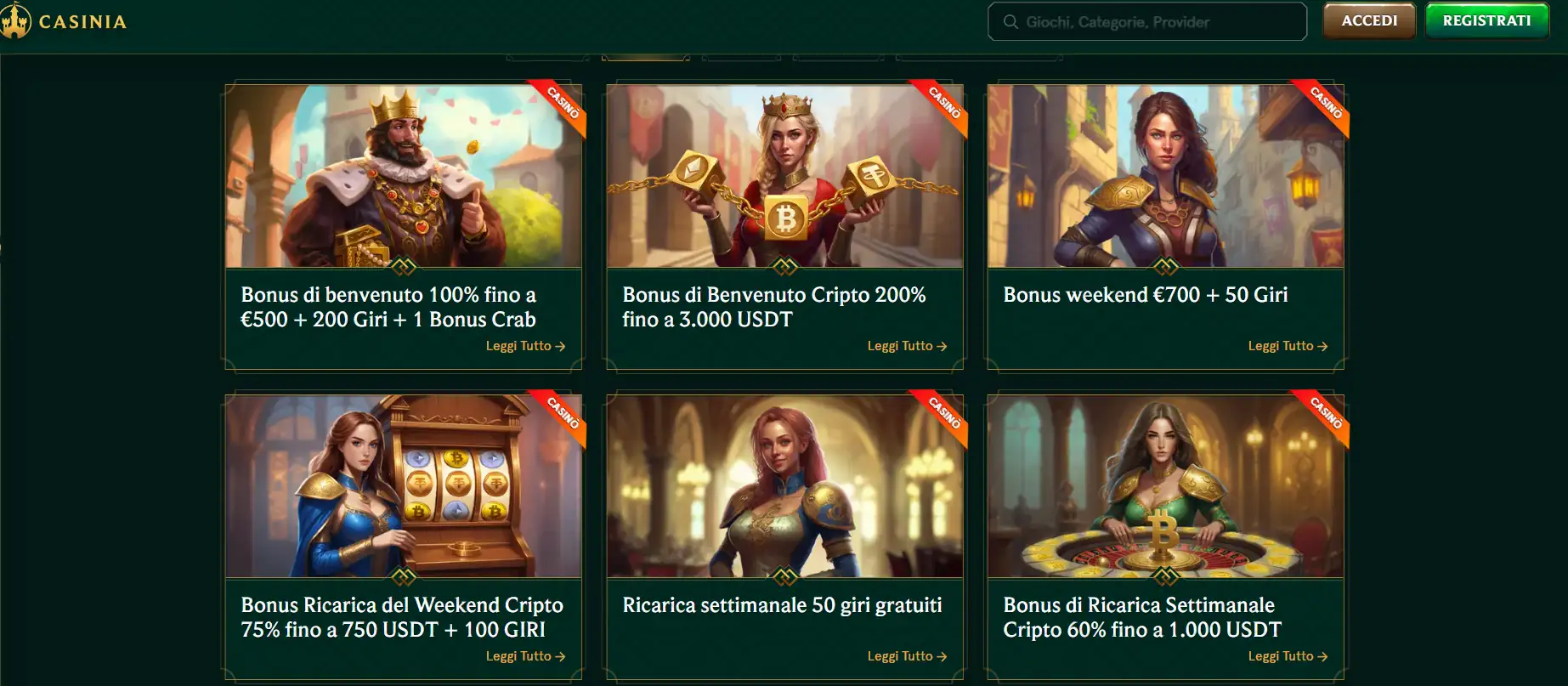 Casinia -Casino Online Americani
