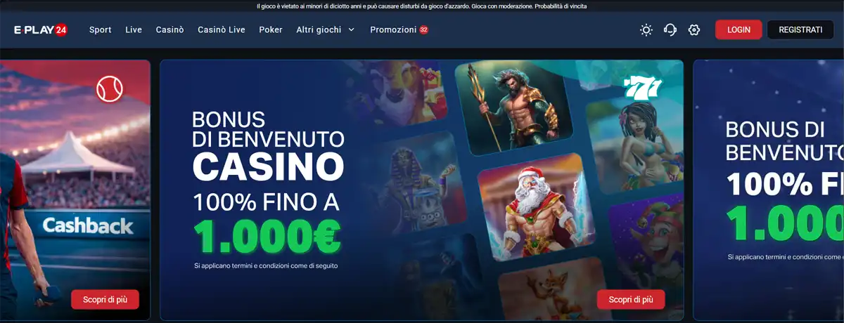 nuovi casino online italiani - Eplay24