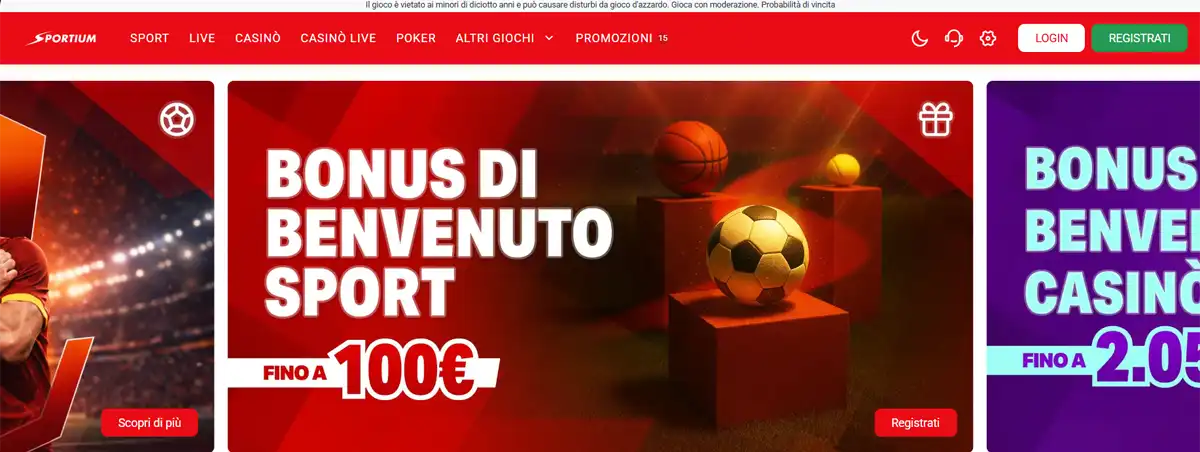 nuovi casino Italia - Sportium