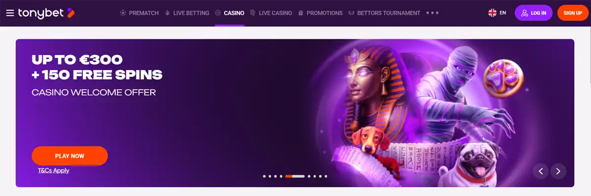 nuovi casino online AAMS - Tonybet