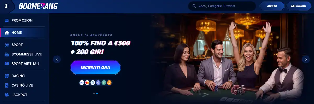 Boomerang Casino Inglesi