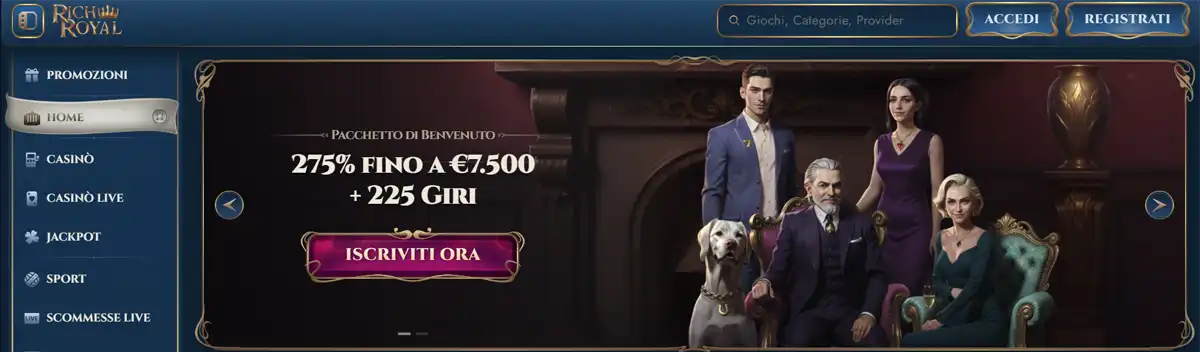 RichRoyal casino non aams