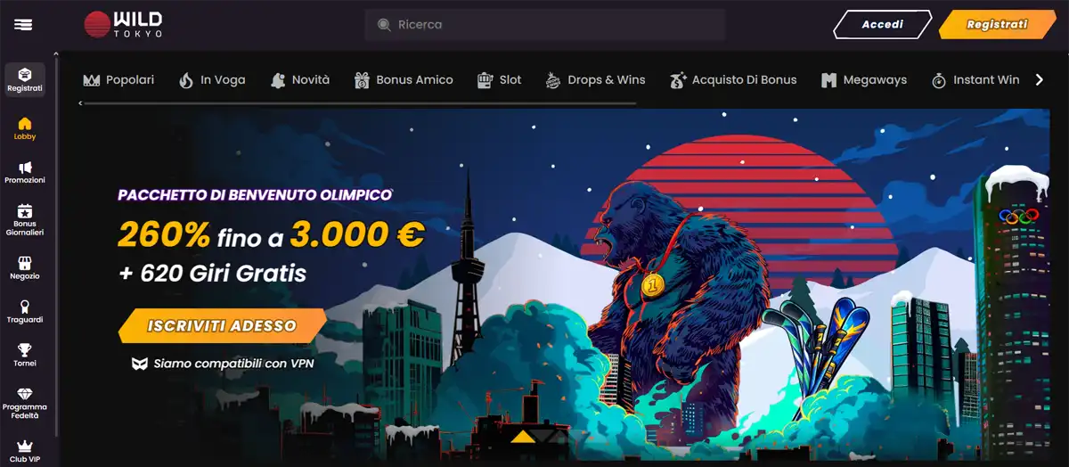 Wild Tokyo Casino non AAMS Neteller