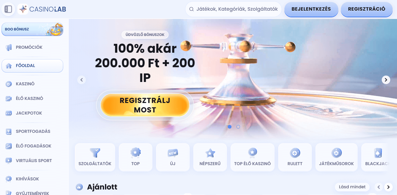 Külföldi Online Kaszinó - CasinoLab