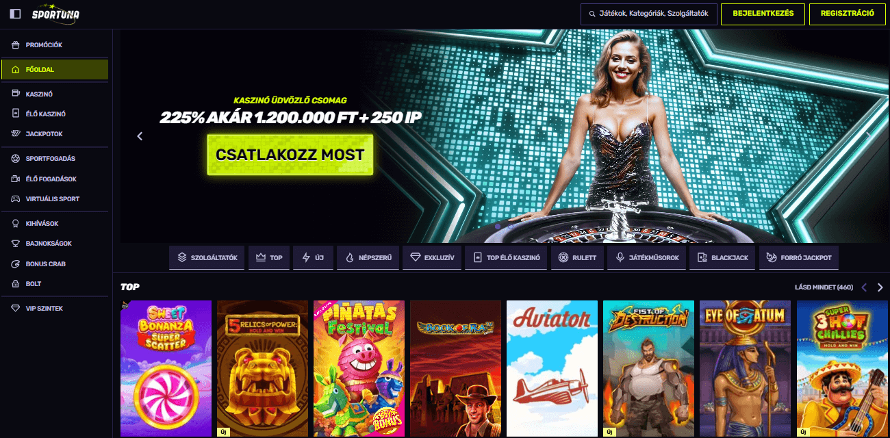 Külföldi Online Kaszinó - Sportuna