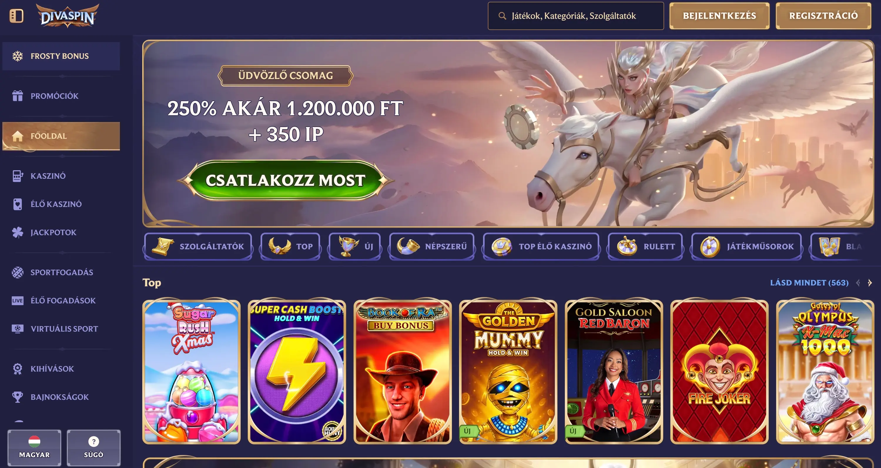 DivaSpin - Bitcoin casino