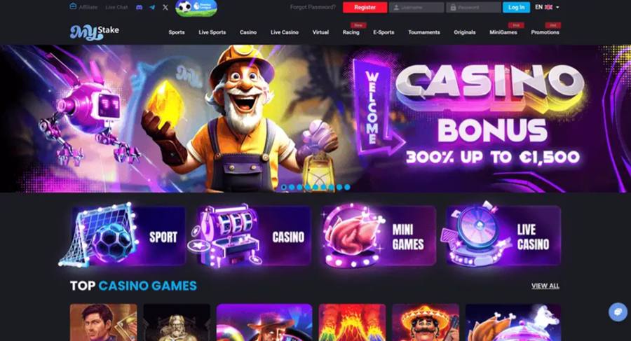 MyStake homepage screenshot